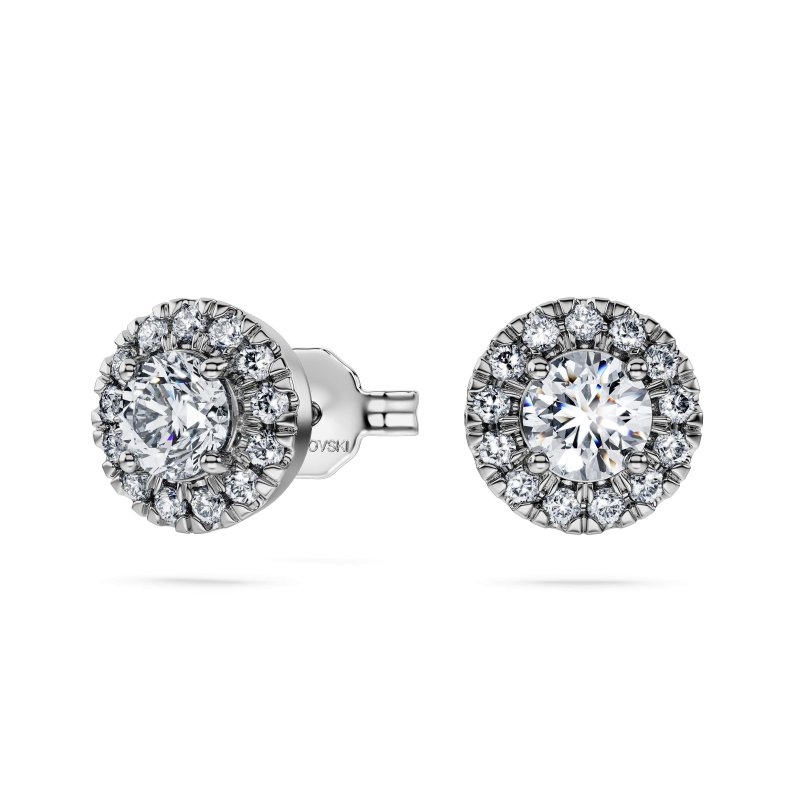 Swarovski - Orecchini Eternity - Oro Bianco - Diamanti