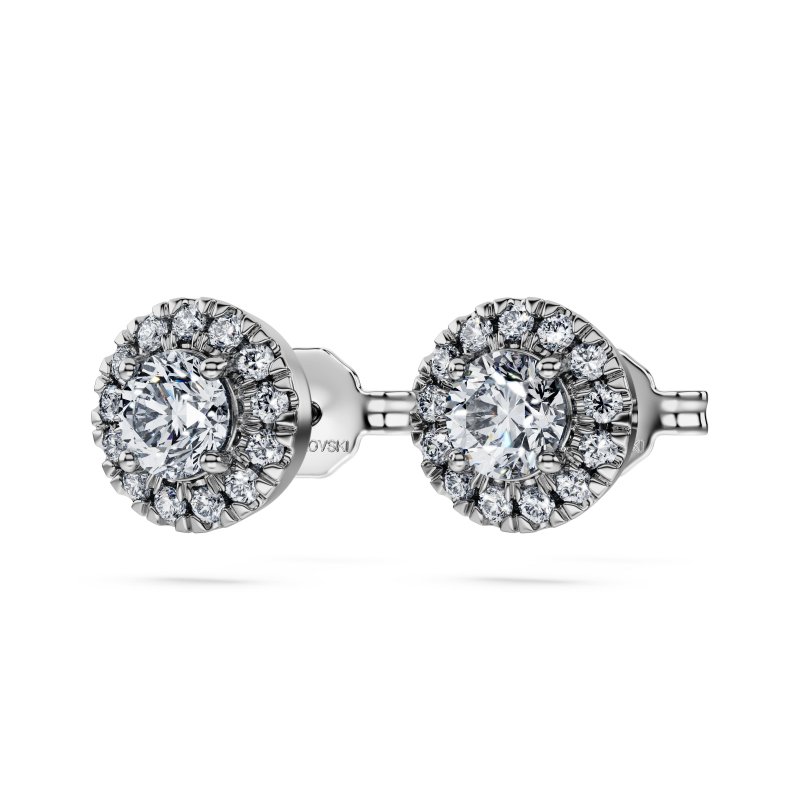 Swarovski - Orecchini Eternity - Oro Bianco - Diamanti