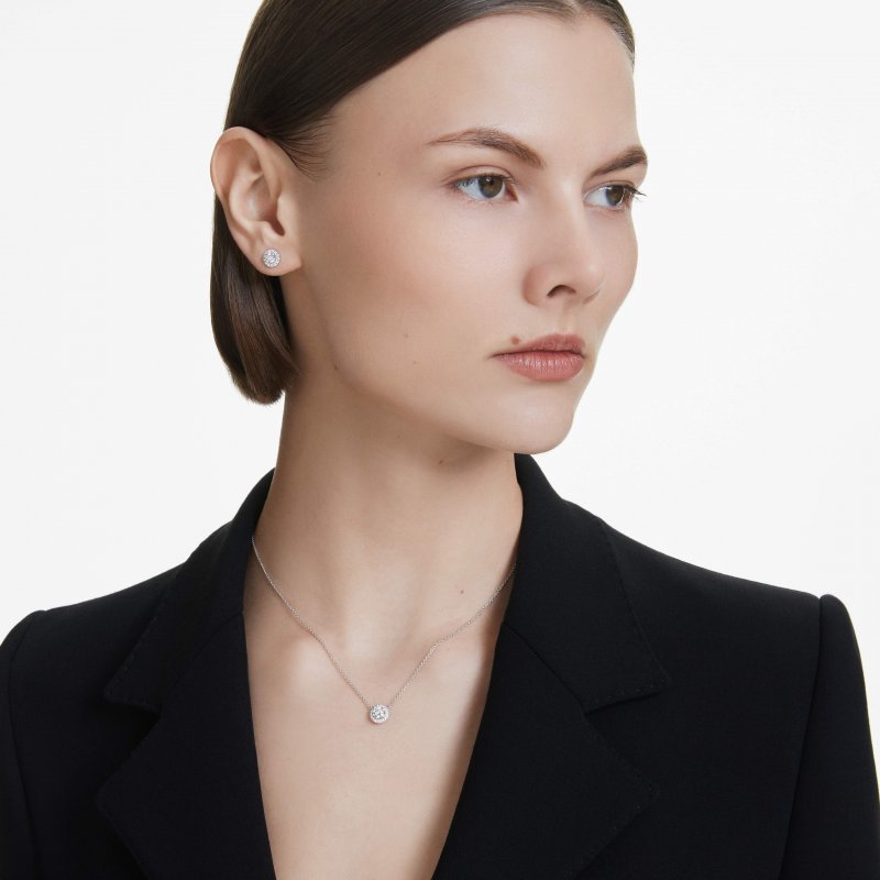 Swarovski - Orecchini Eternity - Oro Bianco - Diamanti