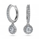 Swarovski - Orecchini Eternity - Oro Bianco - Diamanti