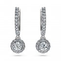 Swarovski - Orecchini Eternity - Oro Bianco - Diamanti