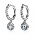 Swarovski - Orecchini Eternity - Oro Bianco - Diamanti