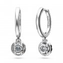 Swarovski - Orecchini Eternity - Oro Bianco - Diamanti