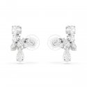 Swarovski - Orecchini Matrix - Placcato Rodio - Bianco