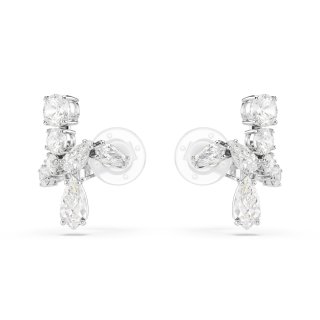Swarovski - Orecchini Matrix - Placcato Rodio - Bianco