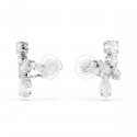 Swarovski - Orecchini Matrix - Placcato Rodio - Bianco