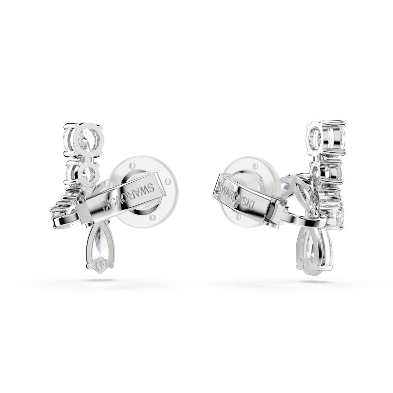 Swarovski - Orecchini Matrix - Placcato Rodio - Bianco