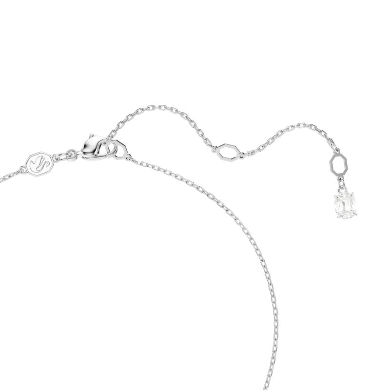 Swarovski - Pendente Idyllia - Placcato Rodio - Bianco