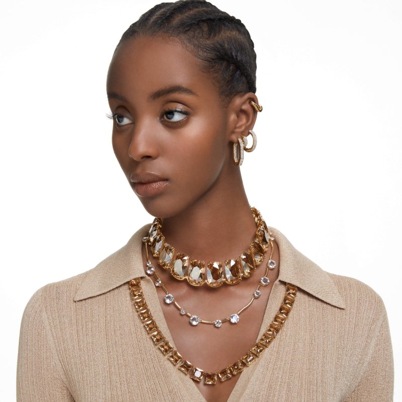 Swarovski - Orecchini Dextera - Cristalli - Oro