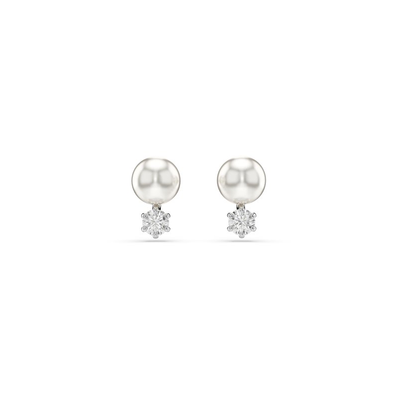 Swarovski - Orecchini Matrix - Cristalli - Bianco