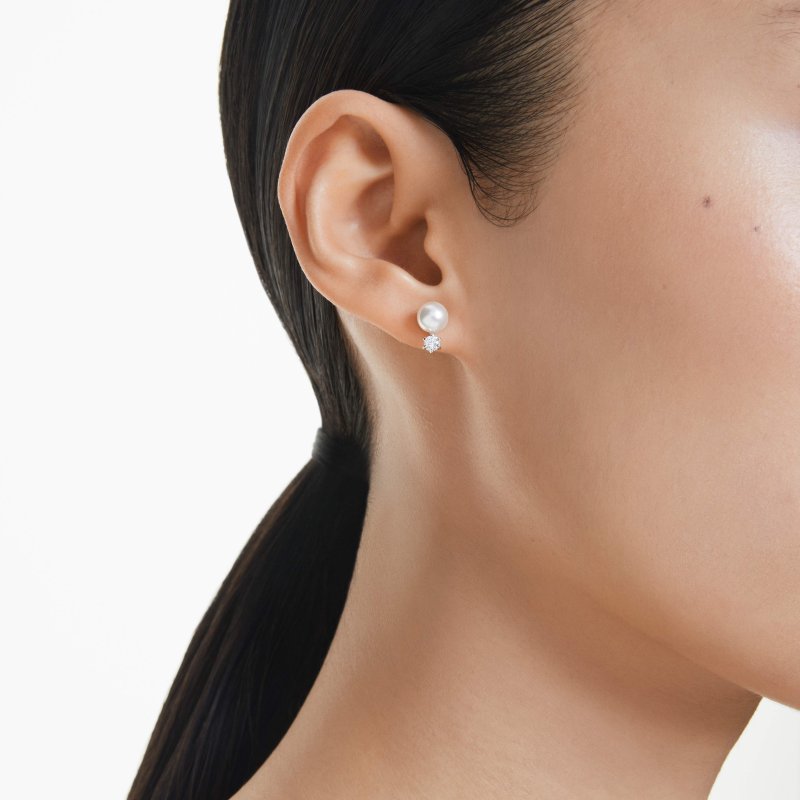 Swarovski - Orecchini Matrix - Cristalli - Bianco