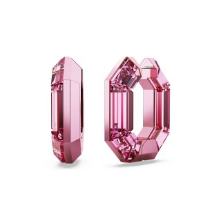 Swarovski - Orecchini A Cerchio - Cristalli - Rosa