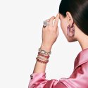 Swarovski - Orecchini A Cerchio - Cristalli - Rosa