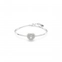 Swarovski - Bracciale Rigido Idyllia - Cuore - Bianco