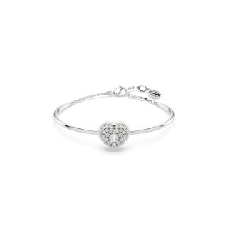 Swarovski - Bracciale Rigido Idyllia - Cuore - Bianco