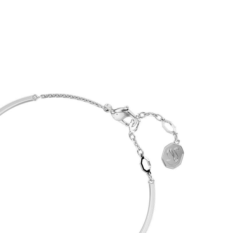Swarovski - Bracciale Rigido Idyllia - Cuore - Bianco