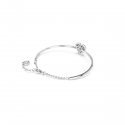Swarovski - Bracciale Rigido Idyllia - Cuore - Bianco