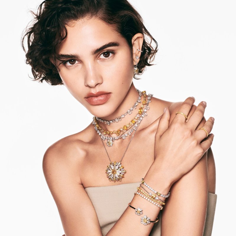 Swarovski - Orecchini Idyllia - Cristalli - Giallo