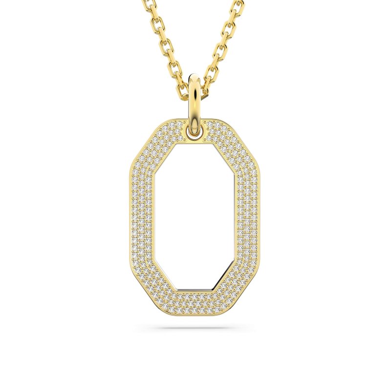 Swarovski - Pendente Dextera - Placcato Oro - Bianco