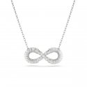 Swarovski - Pendente Hyperbola - Placcato Rodio - Bianco
