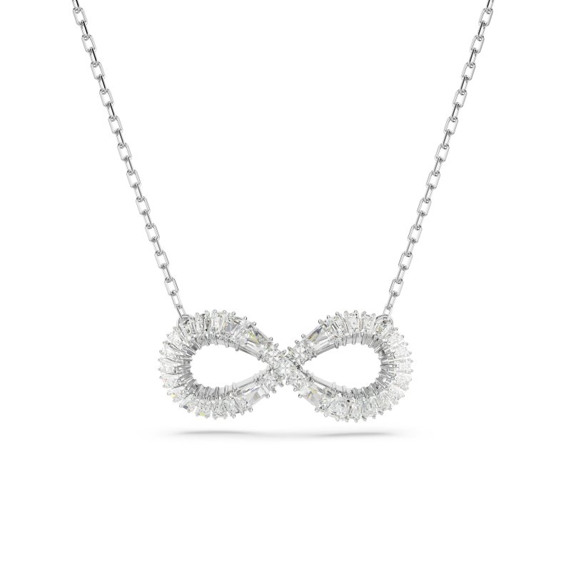 Swarovski - Pendente Hyperbola - Placcato Rodio - Bianco
