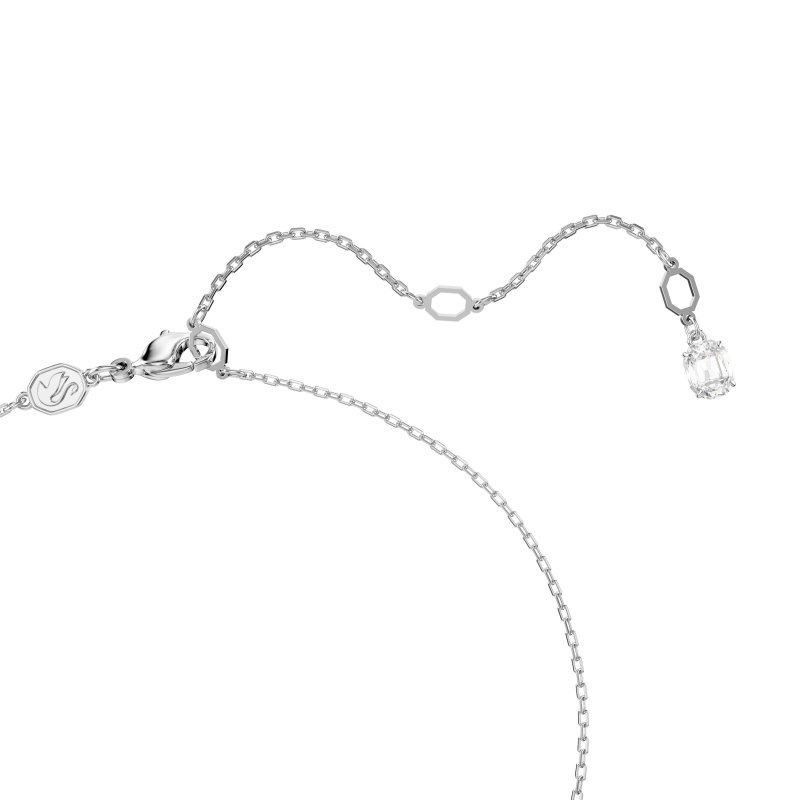 Swarovski - Pendente Hyperbola - Placcato Rodio - Bianco