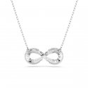 Swarovski - Pendente Hyperbola - Placcato Rodio - Bianco