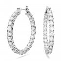 Swarovski - Orecchini Matrix - Placcato Rodio - Bianco