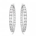 Swarovski - Orecchini Matrix - Placcato Rodio - Bianco