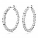 Swarovski - Orecchini Matrix - Placcato Rodio - Bianco