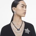 Swarovski - Orecchini Matrix - Placcato Rodio - Bianco