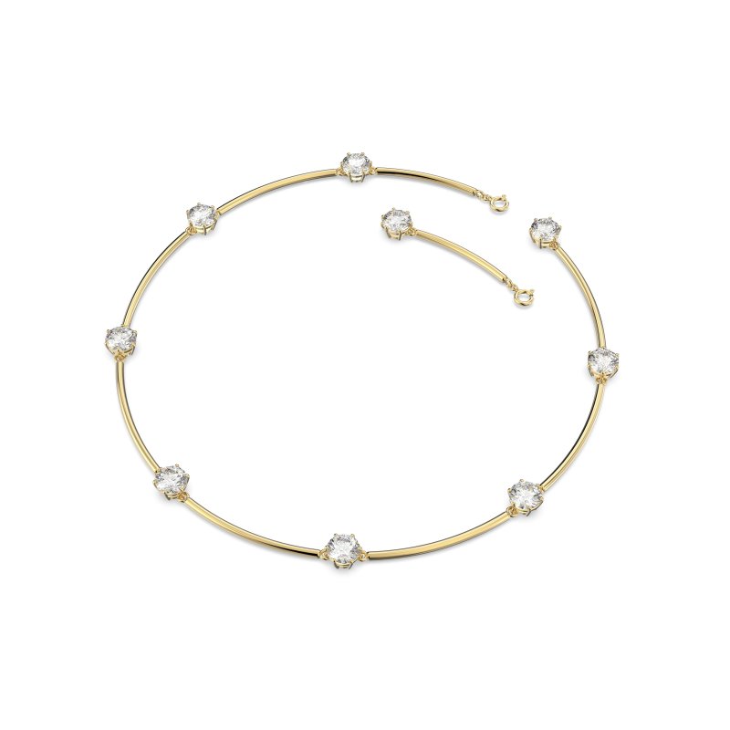 Swarovski - Girocollo Constella - Placcato Oro - Bianco
