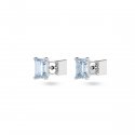 Swarovski - Orecchini A Lobo Chroma - Blu - Rodio