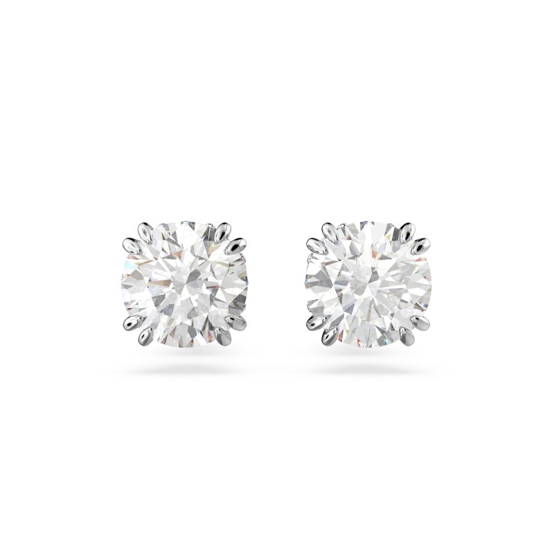 Swarovski - Orecchini A Lobo Stilla - Placcato Rodio