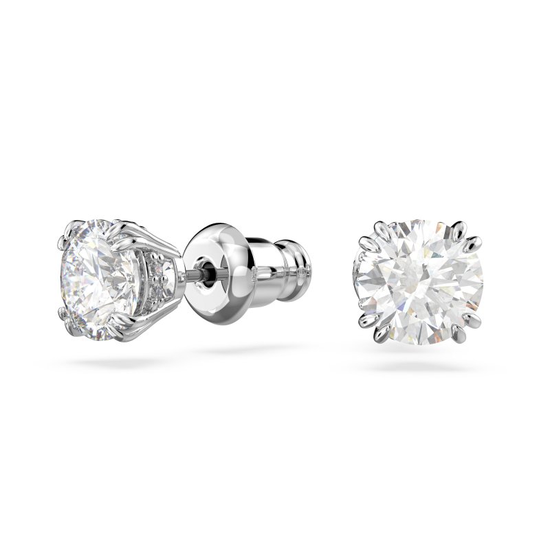 Swarovski - Orecchini A Lobo Stilla - Placcato Rodio