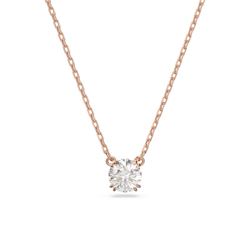 Swarovski - Pendente Stilla - Oro Rosa - Bianco