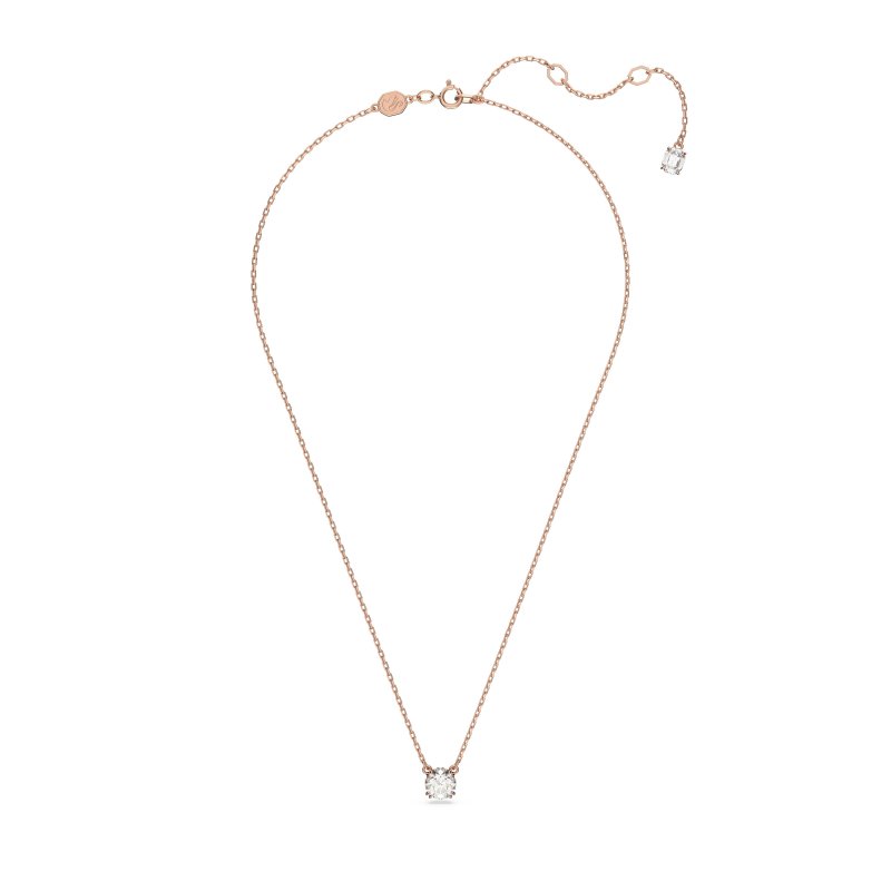 Swarovski - Pendente Stilla - Oro Rosa - Bianco