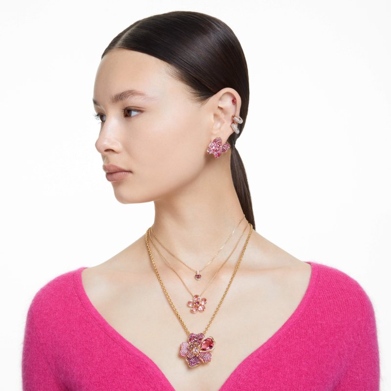 Swarovski - Orecchini A Cerchio Dextera - Cristalli