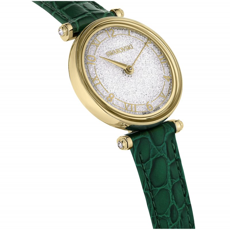 Swarovski - Orologio Crystalline Wonder - Pelle Verde
