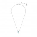Swarovski - Collana Una - Blu - Placcato Rodio
