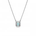 Swarovski - Collana Una - Blu - Placcato Rodio
