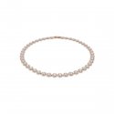 Swarovski - Collana Tennis Una Angelic - Oro Rosa