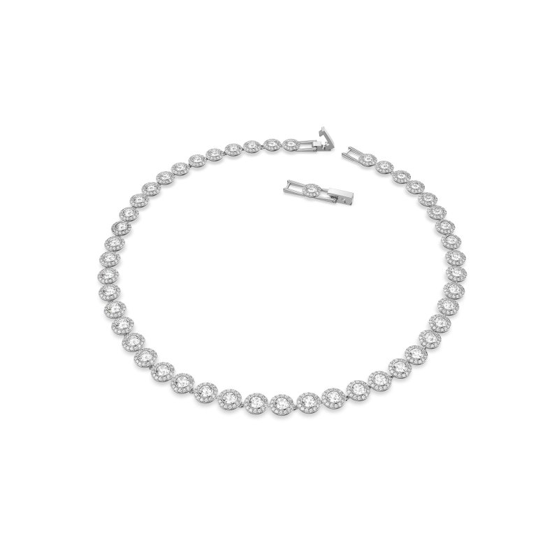 Swarovski - Collana Tennis Una Angelic - Cristalli - Bianco