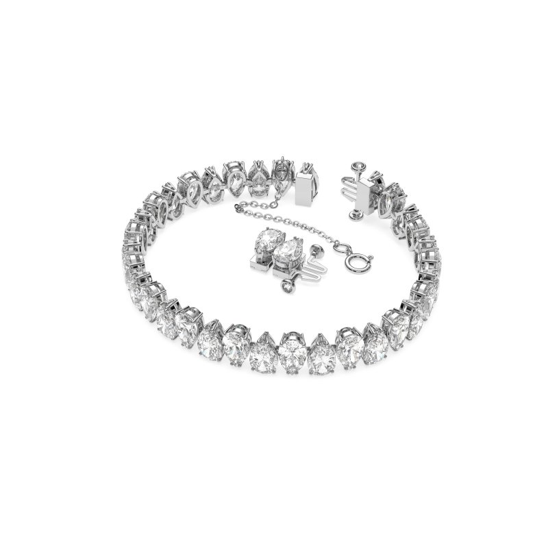 Swarovski - Bracciale Tennis Matrix - Cristalli - Bianco