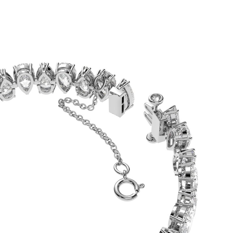 Swarovski - Bracciale Tennis Matrix - Cristalli - Bianco