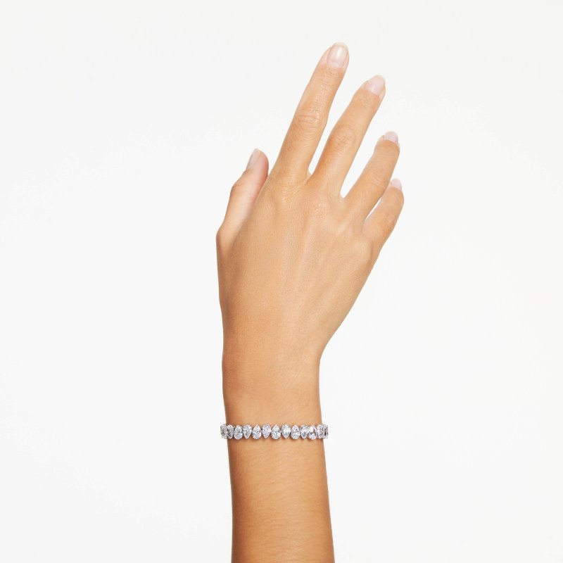 Swarovski - Bracciale Tennis Matrix - Cristalli - Bianco