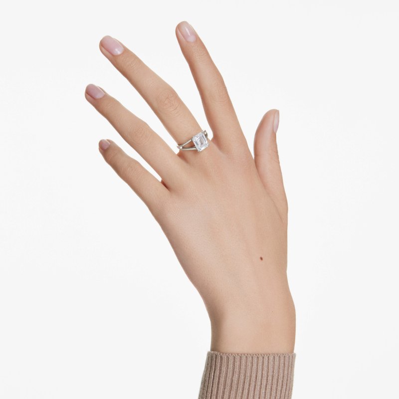 Swarovski - Anello Cocktail Stilla - Placcato Rodio