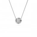 Swarovski - Pendente Solitario Eternity - Oro Bianco