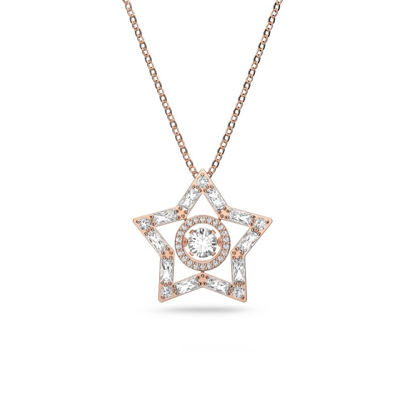 Swarovski - Pendente Stella - Oro Rosa - Eleganza
