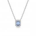 Swarovski - Collana Una - Pietra Blu - Elegante